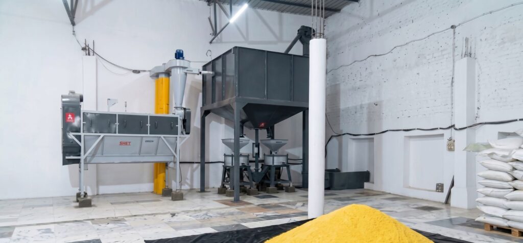 500 Kg hr Besan Plant installed by Samtek Machinery for Nivon Gold in Jalandhar Punjab