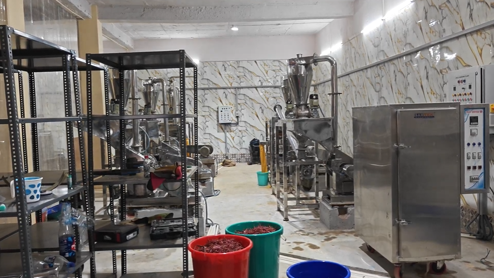 100 Kg/hr Fully Automatic Spice Processing Plant Stainless Steel 304 Grade installed in Najafgarh New Delhi